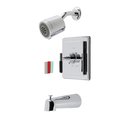 Kingston Brass KB4651CKL Single-Handle Tub and Shower Faucet, Polished Chrome KB4651CKL